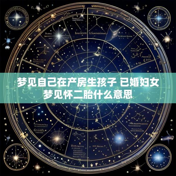 梦见自己在产房生孩子 已婚妇女梦见怀二胎什么意思