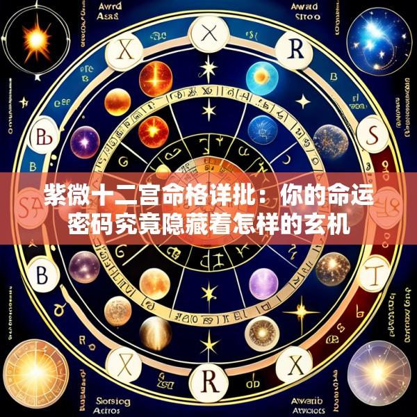 紫微十二宫命格详批:你的命运密码究竟隐藏着怎样的玄机