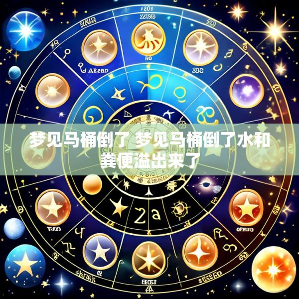 梦见马桶倒了 梦见马桶倒了水和粪便溢出来了