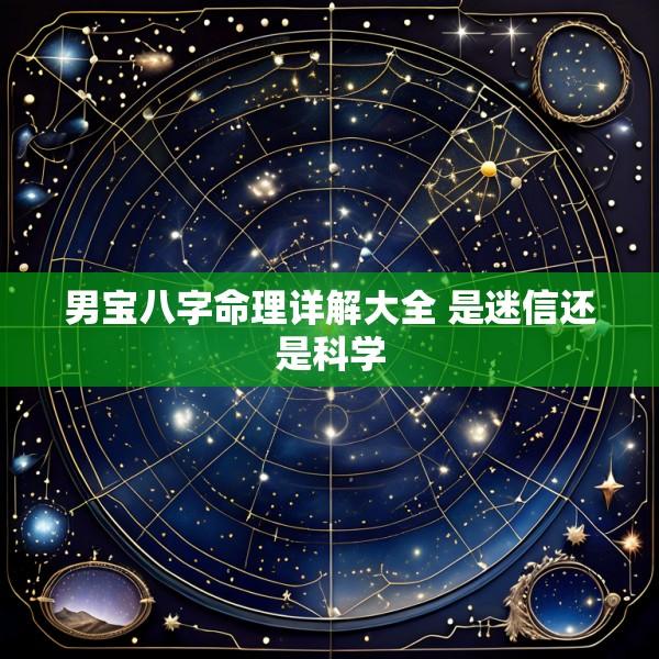 男宝八字命理详解大全 是迷信还是科学