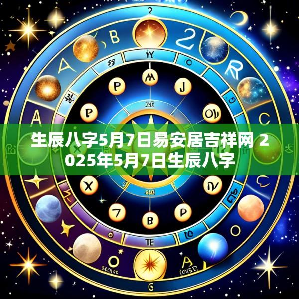 生辰八字5月7日易安居吉祥网 2025年5月7日生辰八字