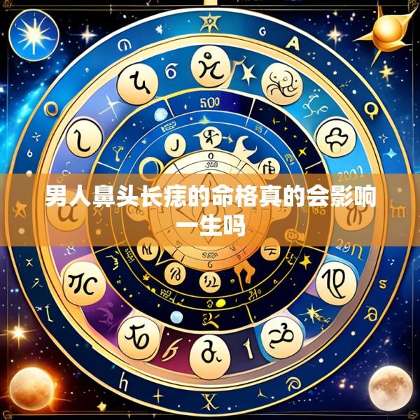男人鼻头长痣的命格真的会影响一生吗