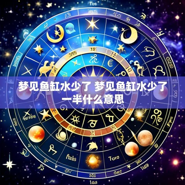 梦见鱼缸水少了 梦见鱼缸水少了一半什么意思