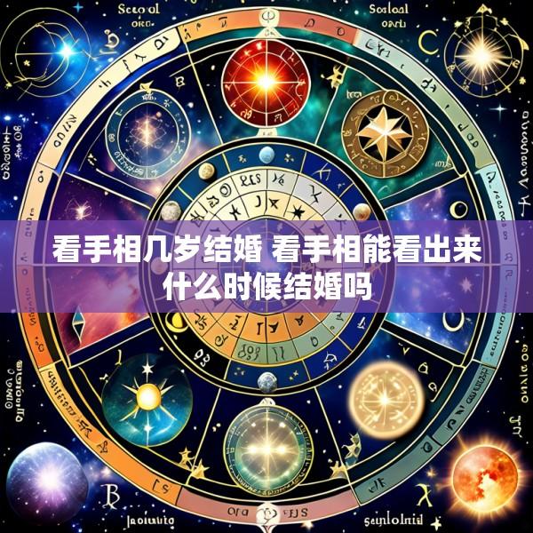 看手相几岁结婚 看手相能看出来什么时候结婚吗