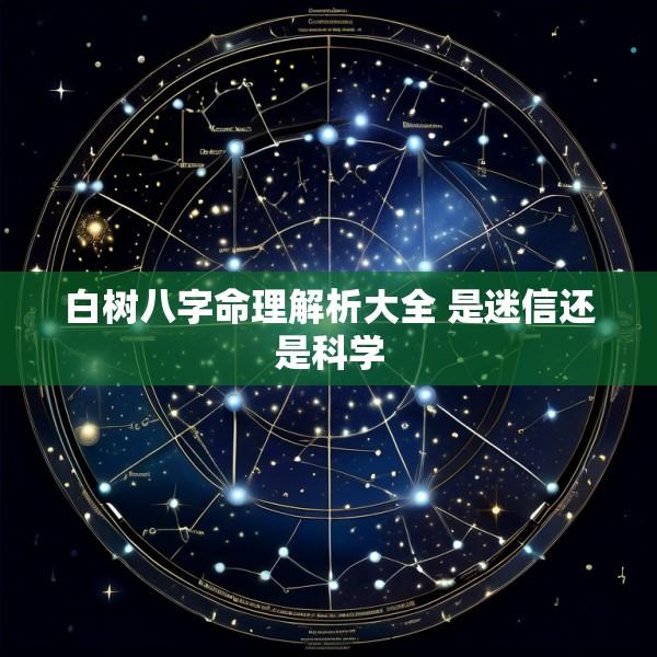 白树八字命理解析大全 是迷信还是科学