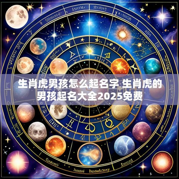 生肖虎男孩怎么起名字 生肖虎的男孩起名大全2025免费