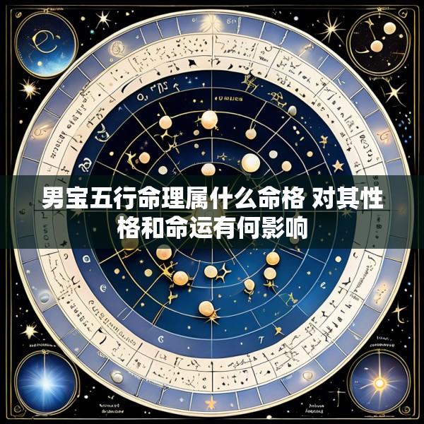 男宝五行命理属什么命格 对其性格和命运有何影响