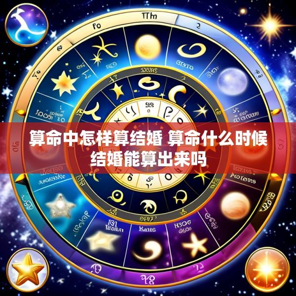 算命中怎样算结婚 算命什么时候结婚能算出来吗