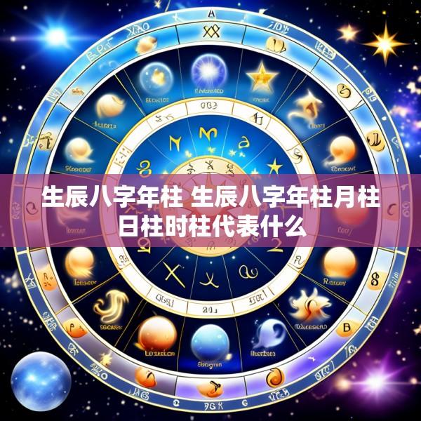 生辰八字年柱 生辰八字年柱月柱日柱时柱代表什么