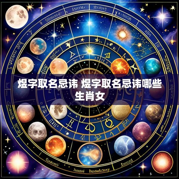煜字取名忌讳 煜字取名忌讳哪些生肖女