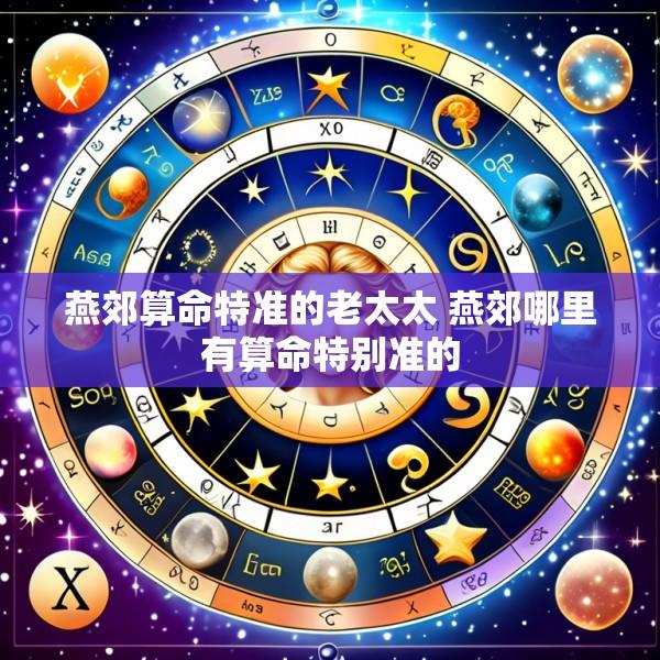 燕郊算命特准的老太太 燕郊哪里有算命特别准的