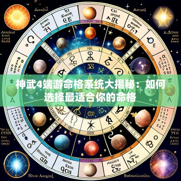 神武4端游命格系统大揭秘：如何选择最适合你的命格