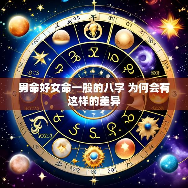 男命好女命一般的八字 为何会有这样的差异