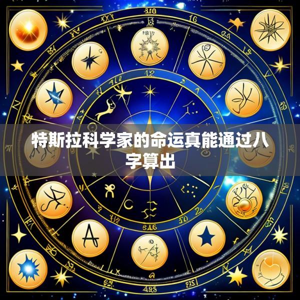 特斯拉科学家的命运真能通过八字算出