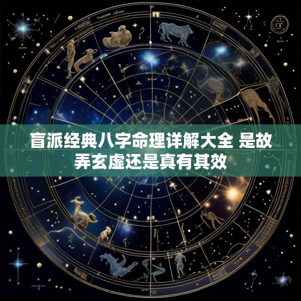 盲派经典八字命理详解大全 是故弄玄虚还是真有其效