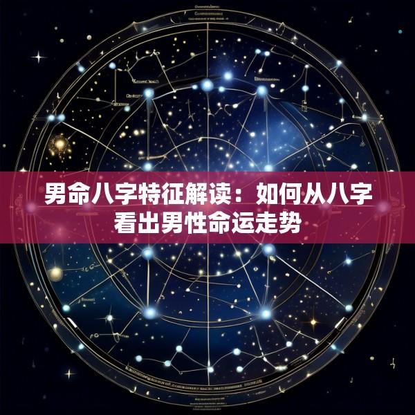 男命八字特征解读:如何从八字看出男性命运走势