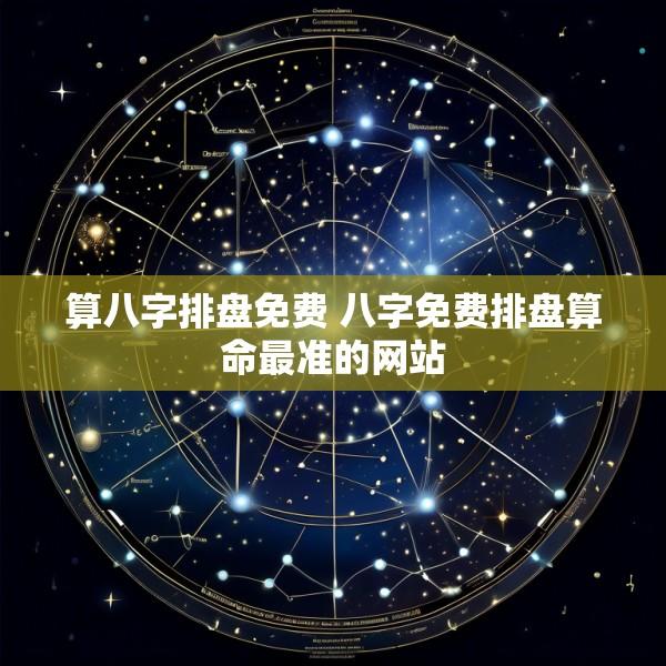 算八字排盘免费 八字免费排盘算命最准的网站