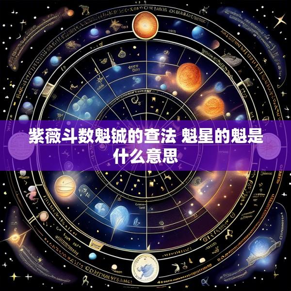 紫薇斗数魁铖的查法 魁星的魁是什么意思