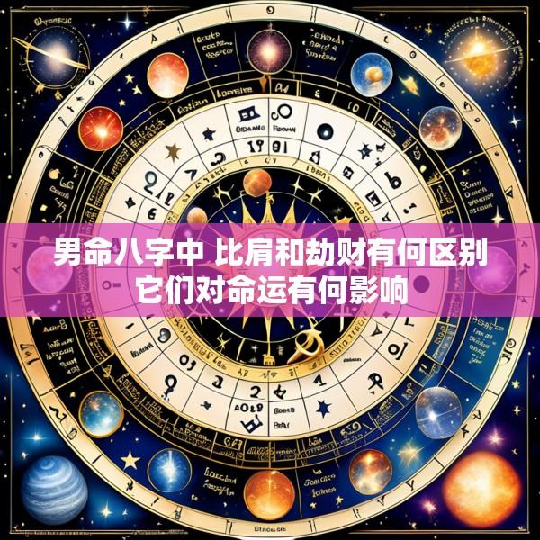 男命八字中 比肩和劫财有何区别它们对命运有何影响