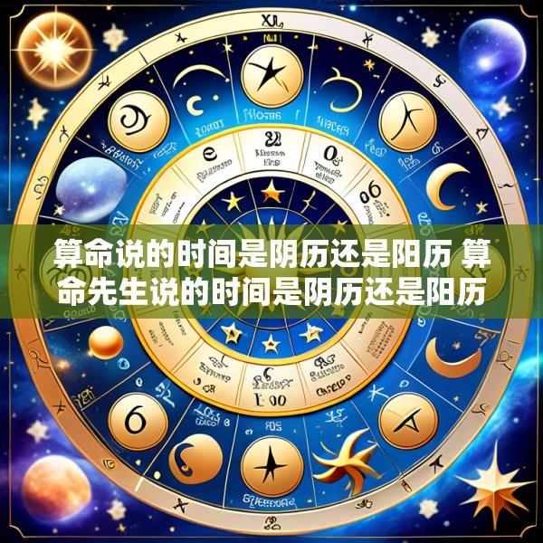 算命说的时间是阴历还是阳历 算命先生说的时间是阴历还是阳历