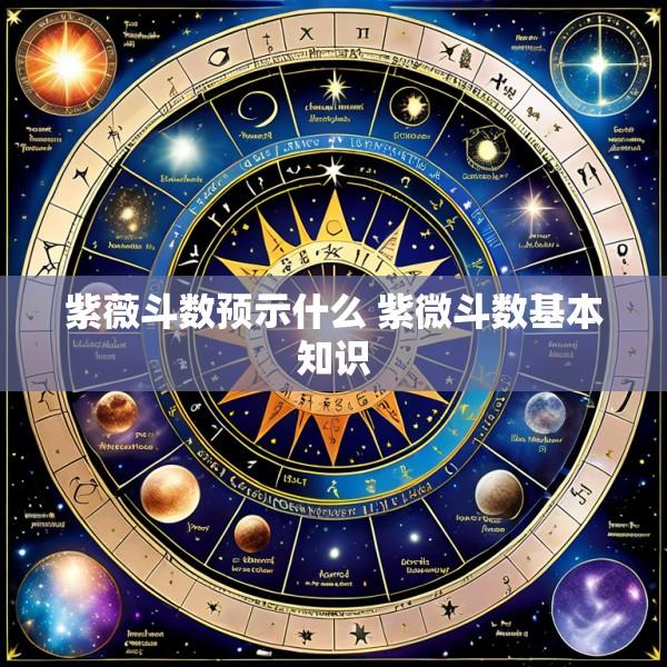 紫薇斗数预示什么 紫微斗数基本知识