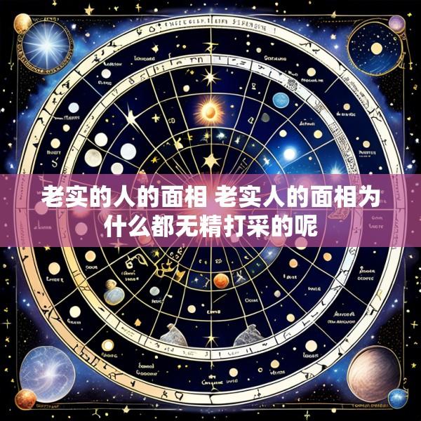 老实的人的面相 老实人的面相为什么都无精打采的呢