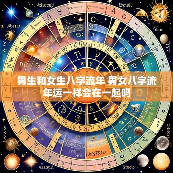 男生和女生八字流年 男女八字流年运一样会在一起吗