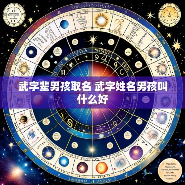 武字辈男孩取名 武字姓名男孩叫什么好