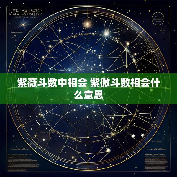 紫薇斗数中相会 紫微斗数相会什么意思