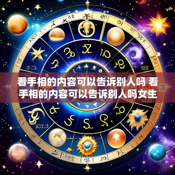 看手相的内容可以告诉别人吗 看手相的内容可以告诉别人吗女生