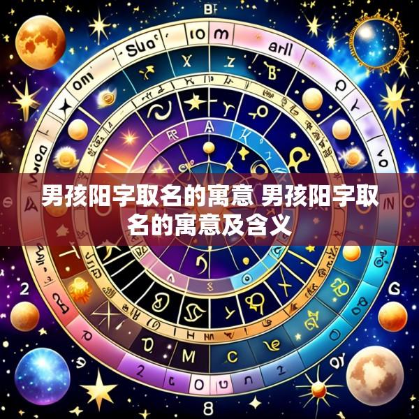 男孩阳字取名的寓意 男孩阳字取名的寓意及含义