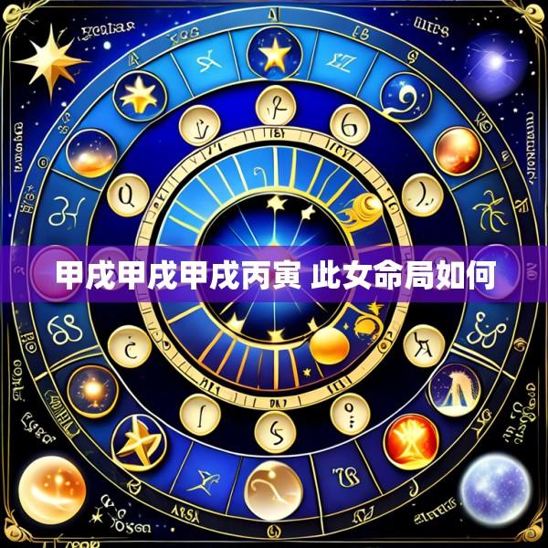 甲戌甲戌甲戌丙寅 此女命局如何