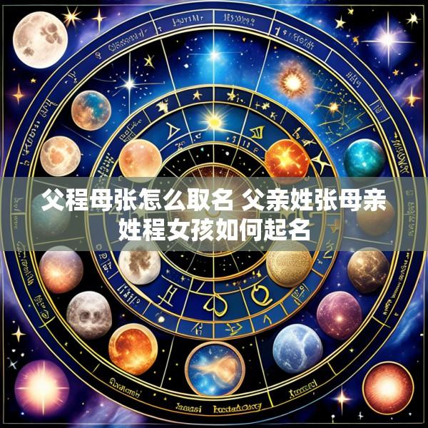 父程母张怎么取名 父亲姓张母亲姓程女孩如何起名