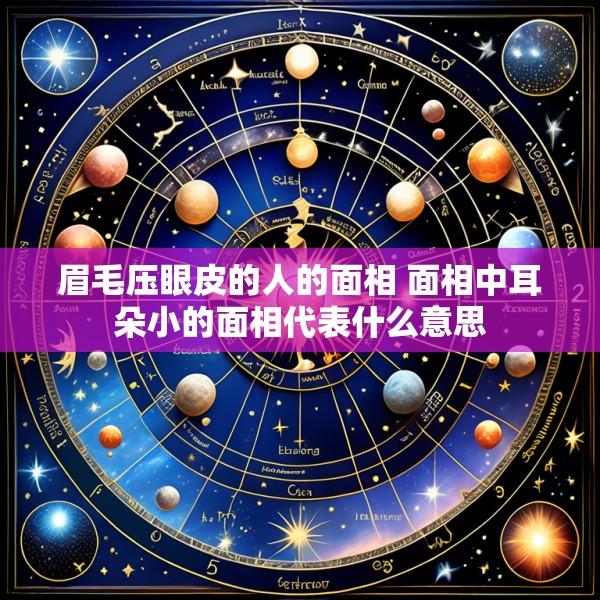 眉毛压眼皮的人的面相 面相中耳朵小的面相代表什么意思