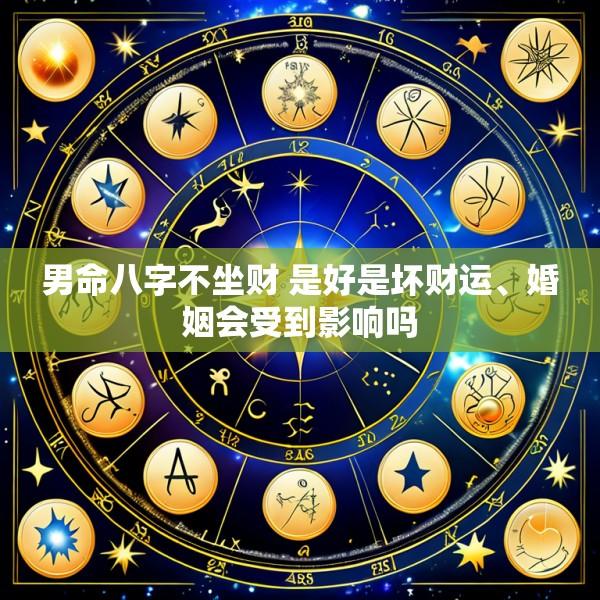 男命八字不坐财 是好是坏财运、婚姻会受到影响吗