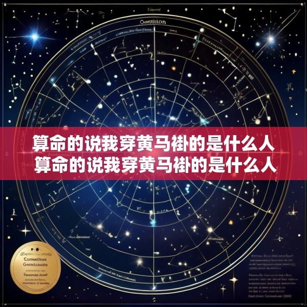 算命的说我穿黄马褂的是什么人 算命的说我穿黄马褂的是什么人啊