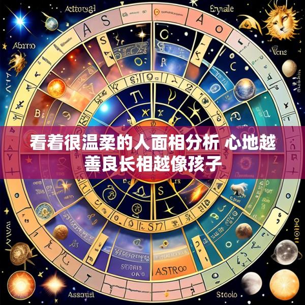 看着很温柔的人面相分析 心地越善良长相越像孩子