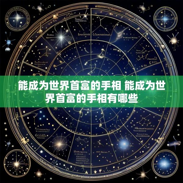 能成为世界首富的手相 能成为世界首富的手相有哪些