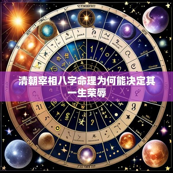 清朝宰相八字命理为何能决定其一生荣辱