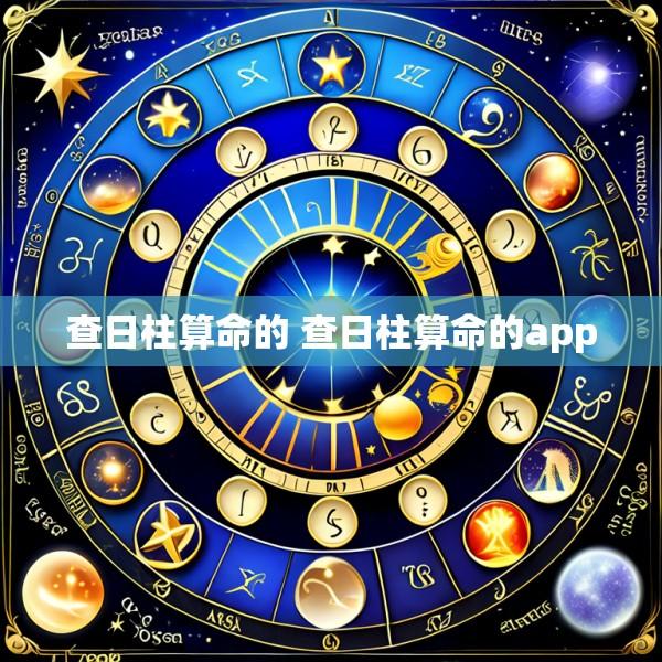 查日柱算命的 查日柱算命的app