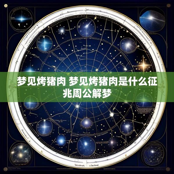 梦见烤猪肉 梦见烤猪肉是什么征兆周公解梦