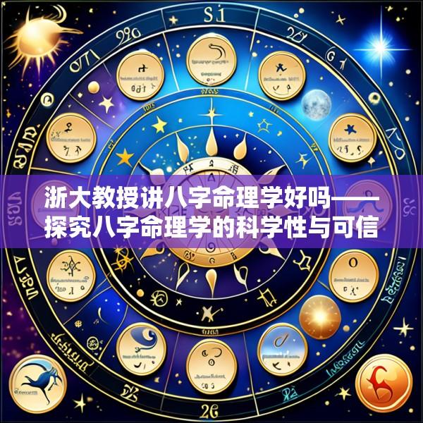 浙大教授讲八字命理学好吗——探究八字命理学的科学性与可信度