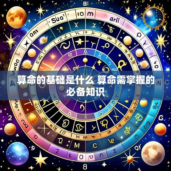 算命的基础是什么 算命需掌握的必备知识