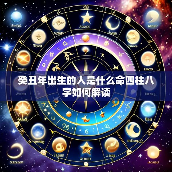 癸丑年出生的人是什么命四柱八字如何解读