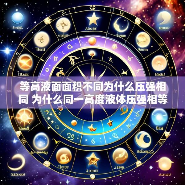 等高液面面积不同为什么压强相同 为什么同一高度液体压强相等