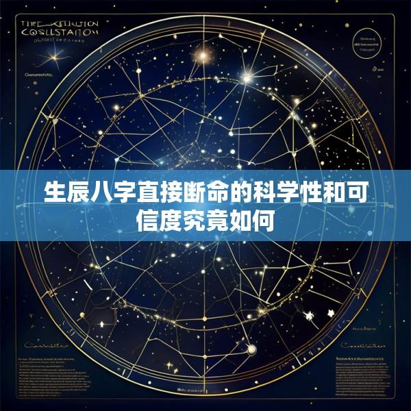生辰八字直接断命的科学性和可信度究竟如何