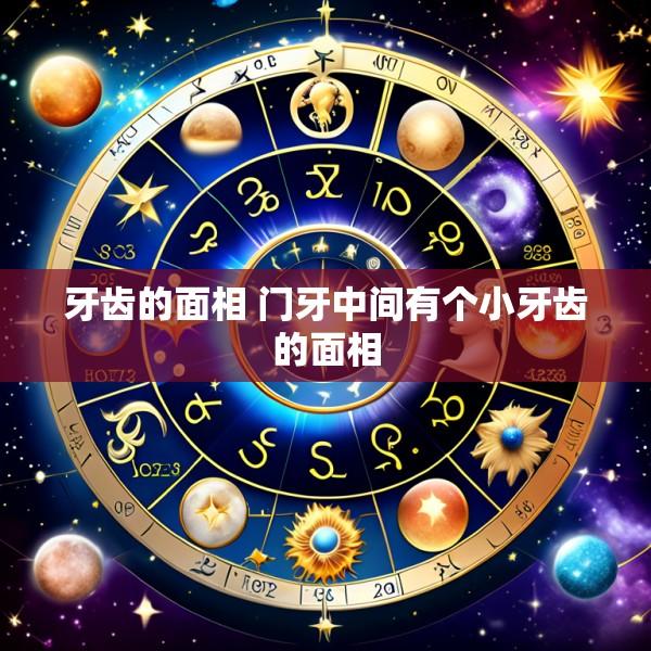 牙齿的面相 门牙中间有个小牙齿的面相