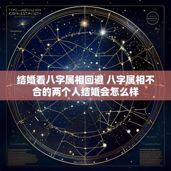 结婚看八字属相回避 八字属相不合的两个人结婚会怎么样