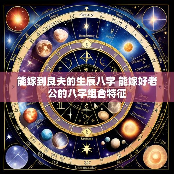 能嫁到良夫的生辰八字 能嫁好老公的八字组合特征