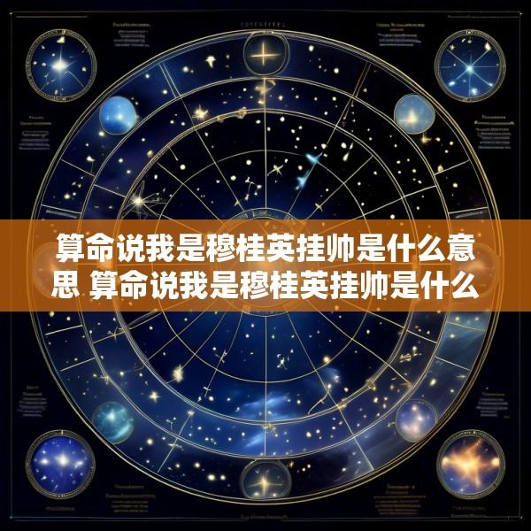 算命说我是穆桂英挂帅是什么意思 算命说我是穆桂英挂帅是什么意思啊